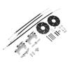FLMLF Rear Cable Brake System Wire Brakes Kit for 1/5 HPI ROFUN BAHA ROVAN KM Baja 5B 5T 5SC Rc Car Parts (Silver) view 2