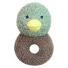 Doindute Baby Mallard Duck Soft Rattle Toy, Plush Green Duck Infant Shaker Rattle Easy-Grasp Stuffed Animal Toy, Gifts for Newborns Babies Toddlers Boys Girls, 5.3 Inches view 1