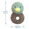 Doindute Baby Mallard Duck Soft Rattle Toy, Plush Green Duck Infant Shaker Rattle Easy-Grasp Stuffed Animal Toy, Gifts for Newborns Babies Toddlers Boys Girls, 5.3 Inches view 2