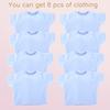 AugFrog 8 - Pack Light Blue Blank T - Shirts for 17 - 18 Inch Bears | Thick DIY Stuffed Animal Canvas Clothes (Blue) view 2