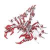3D Metal Puzzles for Adults, Mechanical Red Scorpion King DIY Assembly Model Kit, 300+ PCS Steampunk Insect Brain Teaser Puzzles Creative Desk Ornament view 2