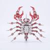3D Metal Puzzles for Adults, Mechanical Red Scorpion King DIY Assembly Model Kit, 300+ PCS Steampunk Insect Brain Teaser Puzzles Creative Desk Ornament view 4