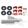 FLMLF Front Rear Cable Brake System Wire Brakes Kit for 1/5 HPI ROFUN BAHA ROVAN KM Baja 5B 5T 5SC Rc Car Parts (Red) view 1