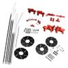 FLMLF Front Rear Cable Brake System Wire Brakes Kit for 1/5 HPI ROFUN BAHA ROVAN KM Baja 5B 5T 5SC Rc Car Parts (Red) view 2