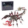3D Metal Puzzles for Adults, Mechanical Scorpion DIY Assembly Model Kit, 200+ PCS Steampunk Insect Brain Teaser Puzzles Creative Desk Ornament view 1