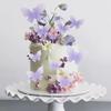 10 Pcs Butterfly Cake Toppers Purple Gradient Cake Decorations for Butterfly Theme Baby Shower Wedding Ladies Birthday Party Supplies view 3