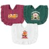 3Pcs Christmas Baby Bibs for Toddler - Xmas Breath Muslin Feeding Bibs with Button Baby Drooling and Teething Bib for 6-12 Months Unisex Babies Infants Newborns First Christmas Keepsake Birthday Gift view 1