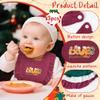 3Pcs Christmas Baby Bibs for Toddler - Xmas Breath Muslin Feeding Bibs with Button Baby Drooling and Teething Bib for 6-12 Months Unisex Babies Infants Newborns First Christmas Keepsake Birthday Gift view 3
