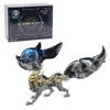3D Metal Puzzle Animals Model Kit - Linglong Fox Mechanical 3D Assembly Model, Creative Jigsaw Puzzles Desk Ornament Gift for Adult (339 Pieces) view 2