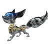 3D Metal Puzzle Animals Model Kit - Linglong Fox Mechanical 3D Assembly Model, Creative Jigsaw Puzzles Desk Ornament Gift for Adult (339 Pieces) view 3