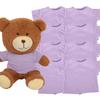 AugFrog 8 - Pack Light Blue Blank T - Shirts for 17-18 Inch Bears | Thick DIY Stuffed Animal Canvas Clothes (Purple) view 1