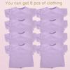 AugFrog 8 - Pack Light Blue Blank T - Shirts for 17-18 Inch Bears | Thick DIY Stuffed Animal Canvas Clothes (Purple) view 2