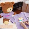 AugFrog 8 - Pack Light Blue Blank T - Shirts for 17-18 Inch Bears | Thick DIY Stuffed Animal Canvas Clothes (Purple) view 3