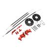 FLMLF Rear Cable Brake System Wire Brakes Kit for 1/5 HPI ROFUN BAHA ROVAN KM Baja 5B 5T 5SC Rc Car Parts (Red) view 3