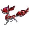 3D Metal Puzzle Animals Model Kit - Linglong Fox Mechanical 3D Assembly Model, Creative Jigsaw Puzzles Desk Ornament Gift for Adult (339 Pieces) view 3