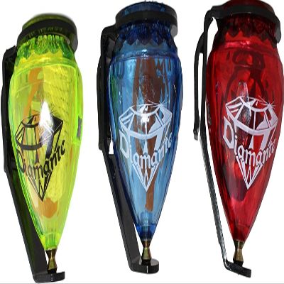 3 Pack Diamante Durable Plastic Spin Tops Metal Tip Made in Mexico - Trompo Mexicano Diamante Plastico Durable & Punta de Metal (Pack of 3 Assorted Colors)