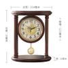 YWMLFZ Solid Wood Desk Clock, Home Desktop Decoration, Desk Clock, Living Room, Silent Swing Clock view 2