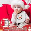 2ooya Christmas Cotton Baby Bibs - 3Pcs Snowman Penguin Toddler Feeding Bibs with Resin Buttons Infant First Christmas Baby Food Bib Xmas Drooling Eating Teething Keepsake Gift for Newborn 6-12 Months view 4