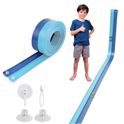 Flexible Race Car Track 15 Ft Starter Set with Suction Cups Compatible with Diecast 1/64th Car for Ages 3 & Up Classic Long Rolls Up Portable Racetrack