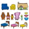 Thryvomniq Goldilocks and The Three Bears Felt Board Stories Toddler Early Storytelling Learning Activities Felt Toys Interactive Play Kit for Kids view 1