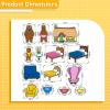 Thryvomniq Goldilocks and The Three Bears Felt Board Stories Toddler Early Storytelling Learning Activities Felt Toys Interactive Play Kit for Kids view 3