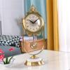 YWMLFZ Copper Clock Clock Table Living Room Bedroom Bedside Table Craft Decoration Ornaments view 2