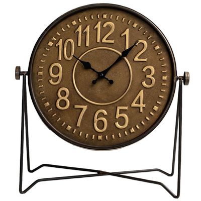 YWMLFZ Industrial Home Clock Ornaments Retro Nostalgic Metal Living Room Creative