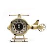 YWMLFZ Retro Nostalgic Iron Art Helicopter Seat Clock Creative Living Room Desk Desktop Pendulum view 1