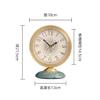 YWMLFZ Copper Clock, Family Living Room, Table Top, Small Desk Clock, Silent Sitting Clock(E) view 2