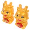 Abaodam 2pcs Cartoon Zodiac Dragon Piggy Bank Adorable Dragon Shaped Saving Jars for Home Decor Functional Coin Banks Encouraging Savings Habit Year and Birthdays view 1