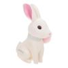 Abaodam Creative Bunny Money Saving Pot Cartoon Rabbit Piggy Bank for Home Decor Flat Base Stable Coin Box view 1