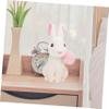 Abaodam Creative Bunny Money Saving Pot Cartoon Rabbit Piggy Bank for Home Decor Flat Base Stable Coin Box view 3