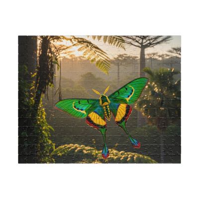 Sunset Moth Jigsaw Puzzle Madagascar Forests, Made in USA, 252/520 Pieces, Premium Puzzle
