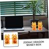 Abaodam 2pcs Dragon Piggy Bank Decorative Chinese Zodiac Coin Jar Year Money Saving Bank Adults Festive Dragon Statue for Home Office Decor view 4