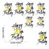 1 PCS Happy 21st Birthday Cake Topper - Black Gold Shimmer "Cheers to 21 Years" - Elegant Cake Decoration for 21st Birthday Party, Fits Various Desserts (21) view 3