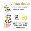 1 PCS Happy 80th Birthday Cake Topper - Black Gold Shimmer "Cheers to 80 Years" - Elegant Cake Decoration for 80th Birthday Party, Fits Various Desserts (80) view 2