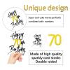 1 PCS Happy 70th Birthday Cake Topper - Black Gold Shimmer "Cheers to 70 Years" - Elegant Cake Decoration for 70th Birthday Party, Fits Various Desserts (70) view 2