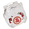 Abaodam Glass Piggy Bank Fortune Cat Design Smooth Wear Resistant Money Jar for Adults and Decorative Coin Saving Box Gift view 1