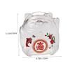 Abaodam Glass Piggy Bank Fortune Cat Design Smooth Wear Resistant Money Jar for Adults and Decorative Coin Saving Box Gift view 2