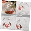 Abaodam Glass Piggy Bank Fortune Cat Design Smooth Wear Resistant Money Jar for Adults and Decorative Coin Saving Box Gift view 3