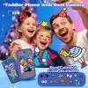 Kids Smart Phone for Birthday, Gimubaba Dinosaur Toy Phone Toddler Cell Phone Play Phone with 2.8" Touchscreen/Dual Camera/TF Card for Boys Age 3-8,for Playing Game/Music/Learning(Blue) view 4