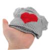 Abaodam 4pcs Cute Doll Sweater Outfit for Stuffed Bears Soft Woolen Yarn Decorative Bear Clothes in Khaki Pink Red Heart Patterns Replaceable Doll Costumes for Collectors view 3