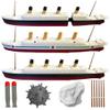 3-Pack Split Titanic Model Ship & Britannic & Olympic 1 Ft Long Assembled Titanic Toys For Kids, Historically Accurate Titanic Toy, Titanic Ship, Titanic Cake Topper, Titanic Break-Apart view 1