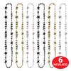 Beistle Happy New Year Beads-Of-Expression  6 Pack, Metallic Party Necklaces with Star Accents, Black, Gold & Silver Beaded Jewelry for NYE Countdown, Holiday Parties & Festive Celebrations, 36 view 4