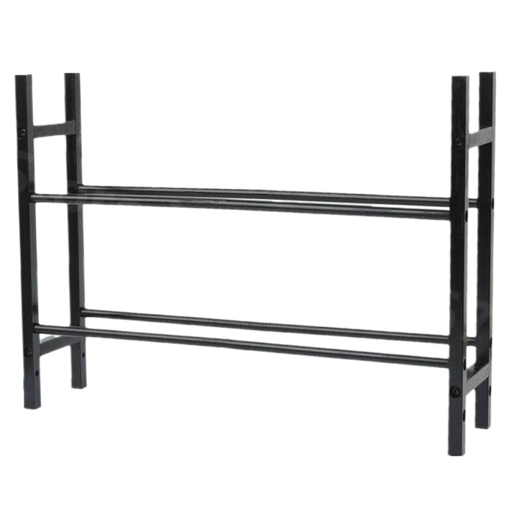 1/10 Scale RC Car Aluminum Wheel Storage Rack Shelf Compatible with Remote Control Drift Models Buggy Crawler and Toy Vehicle Tires Tools(Black)