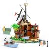 Audaxly Pirate Shipwreck Building Set - Pirate Ship House Building Kit with Boat, Tavern, Treasure and More, Birthday Gifts for Boys, Families Building Time Kit view 1