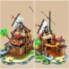 Audaxly Pirate Shipwreck Building Set - Pirate Ship House Building Kit with Boat, Tavern, Treasure and More, Birthday Gifts for Boys, Families Building Time Kit view 3