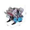 1:3 V8 Engine Model That Works, Mini Inline-Four Cylinder Car Engine, Metal Mechanical DIY Assembly Model, 500+Pcs Creative STEM Gift for Adults&Teens view 2