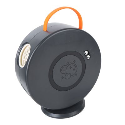 ANGGREK Bubble Blower, ABS Fully Enclosed Portable Automatic Bubble Machine for Birthday for Party (Black)