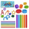14Pack Fidget Toys Bulk for Kids, Sensory Toys for ADHD Stress Relief, Sensory Slap Bracelets & Fidget Sticks, Quiet Fidgets for Classroom Prize, Toys for Autistic Kids 5-7 Easter Basket Stuffers view 1